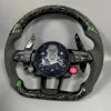 Half Leather Forged Carbon Steering Wheel for Audi B8 B9 A3 A4 A5 A6 A7 A8 Q5 Q7 TT R8 S3 S4 S5 S6 S7 RS5 RS6 RS7