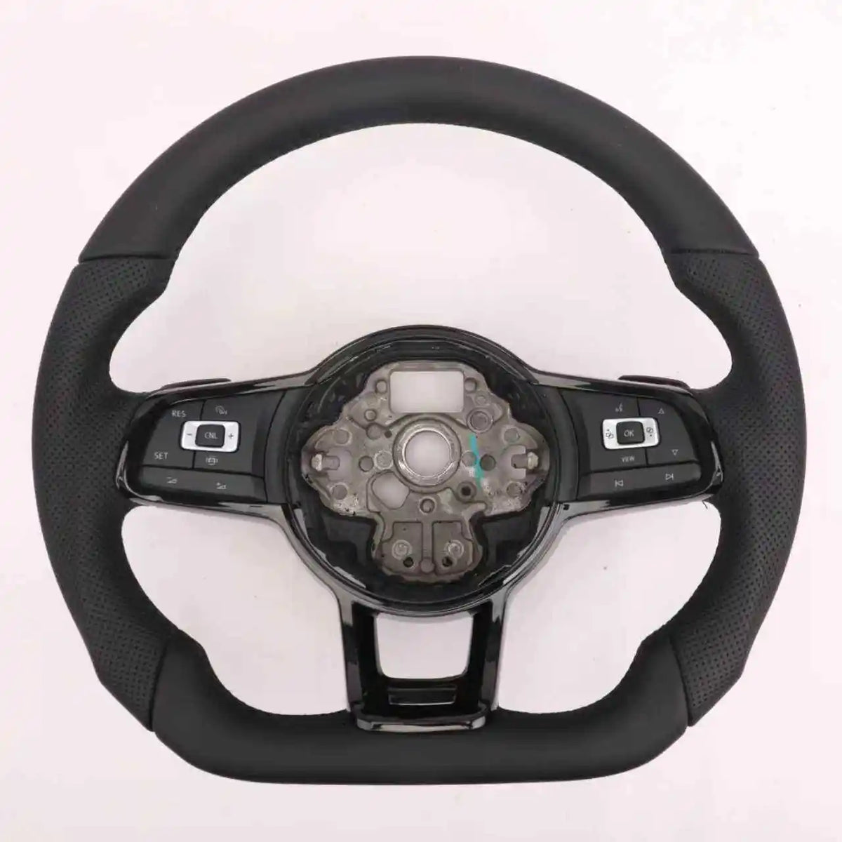 YLD Carbon Fiber Leather Steering Wheel Suitable for VW GTI GTS R GTD Golf 7 MK7 MK6 R-Line Polo Passat Car Steering Wheel