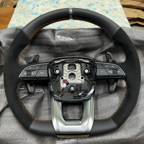 GZYLC Custom Forged Carbon Fiber Steering Wheel for Audi A3 8V 8L A4 B8 B9 B7 A6 C8 C7 TT 8J Q3 Q5 S4 B8.5 Q7 A5 R8 RS3 S3