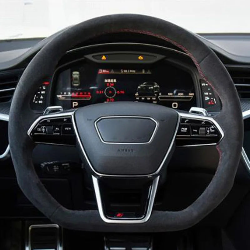 Forged Carbon Fiber & Leather LED Steering Wheel Modification & Upgrade for Audi A1 A3 A4L A5 A6L A7 Q2 Q3 Q5 Q7